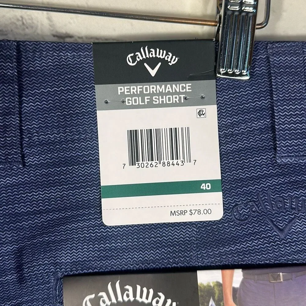 Callaway Mens 410 Peacoat FF Printed Texture Short‎ size 40 NEW